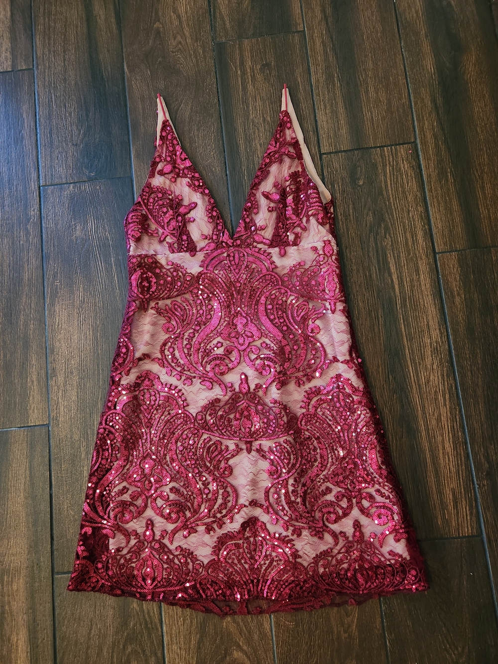 Sequin V-neck Free People Dress - Picture 2 of 5